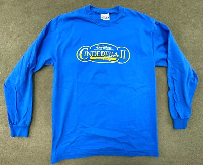 RARE Vintage Disney Cinderella II Movie Promo T-Shirt 2002 Medium Hanes Beefy-T - Изображение 1 из 4