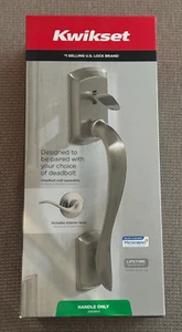 Kwikset 98150-002 Avalon Satin Nickel Handle w/Tustin Door Handle NO Deadbolt - Picture 1 of 6