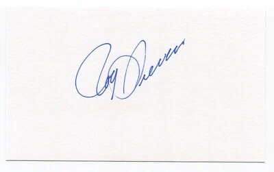 Roy Sievers Signed 3x5 Index Card Autographed MLB Baseball Washington Senators - Image 1 of 2