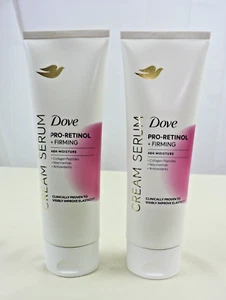 Lote de 2 Sueros Crema Dove Pro-Retinol y Loción Corporal Reafirmante 8 OZ Cada Uno Nuevo Sin Caja - Imagen 1 de 3