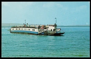 Sandbanks To Swanage Car Ferry Maritime Postcard - Picture 1 of 2