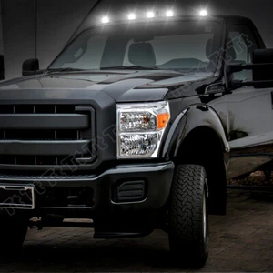 For 1999-2016 Ford F250 F350 Super Duty-White LED Cab Roof Marker Running Lights - Picture 1 of 11