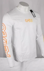 Oakley Men's T Shirt Cali Long Sleeve Crew Logo Tee White 457561 - Picture 1 of 5