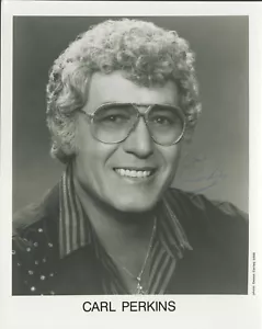 Carl Perkins (Sun Records, Elvis Presle) SIGNED AUTOGRAPHED 8x10 PHOTO ACOA - Picture 1 of 2
