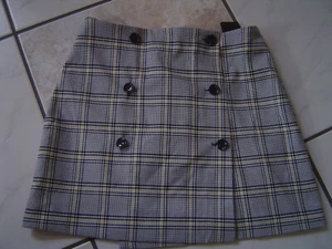 Neu moderner schöner Minirock mit durchgehender Knopfleiste Gr. 38 H&M - Bild 1 von 2