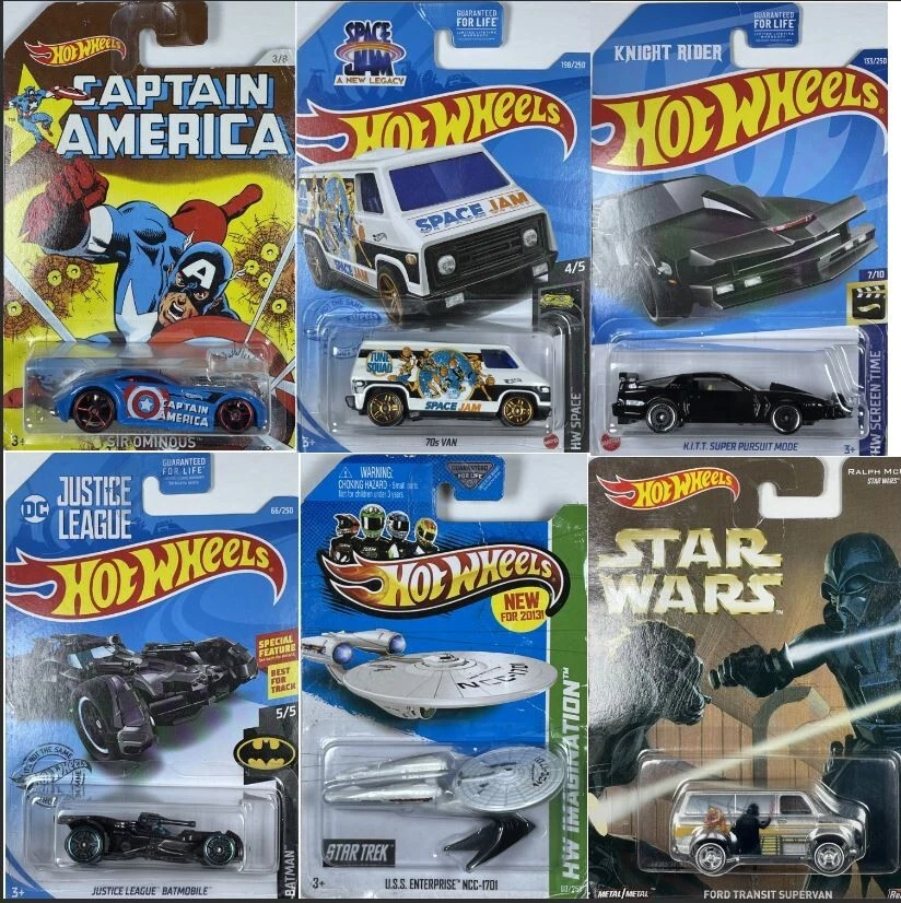 Hot Wheels Movie and Comic Themed Series, Star Wars, Batman, Disney Pixar, WB - Image 1 of 1