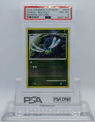 POKEMON SUPREME VICTORS YANMA #SH9 SHINY REVERSE HOLO FOIL CARD PSA 8 NM-MT #* - Image 1 of 4