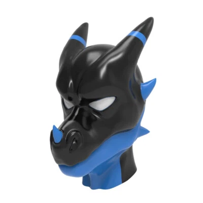 FURRJOI Silicone BDSM Evil Dragon Mask Hood Headgear For Cosplay Party Costume - Image 1 of 4
