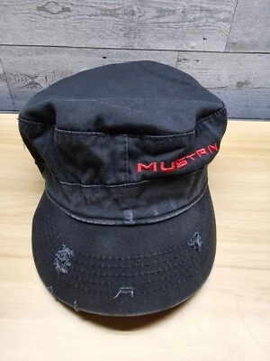 FORD MUSTANG WOMENS MILITARY DISTRESSED HAT - Image 1 of 4