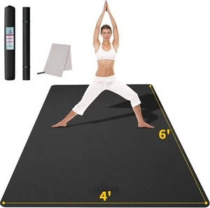 Large Yoga Mat (6'x 4'), Extra Wide Workout Mat for Men and Women - Picture 1 of 9