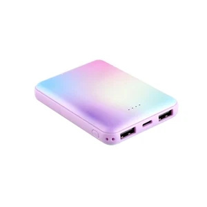 Laser Powerbank 5000mAh Rainbow Compact Portable Charger - Picture 1 of 6