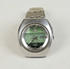 Vintage Orient Automatic 46941 Green Dial Men's Watch 3 Star 21J Arabic Day/Date