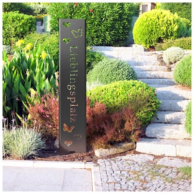 Gartenstecker Gartenschild Lieblingsplatz | Deko | 120cm x 21cm - Bild 1 von 4