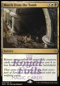 March from the Tomb 2x FOIL BFZ MTG Battle for Zendikar Rare MINT white black - Bild 1 von 1