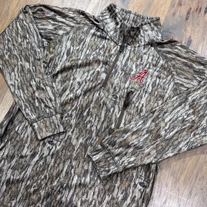 Alabama Crimson Tide Sweater Mens S Mossy Oak Bottomland Camo Pullover College - Picture 1 of 9