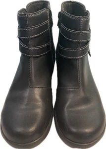 Stivaletti Clarks donna neri Angie Spice usati in ottime condizioni con zip taglia US 8,5 EU 39,5 - Foto 1 di 7