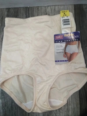 N.O.S. Bragas calzoncillos Bali para mujer más delgadas por pulgadas de control firme / BEIGE / MED Foto 1 de 4