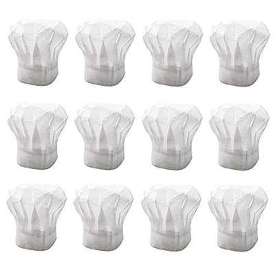 Sombrero de Chef Desechable Papel Blanco Cocina Sombreros 11.5 Pulgadas Alto, Paquete de  Foto 1 de 4