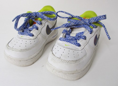 Nike Air Force 1 Low LV8 TD 'White Multi' scarpe da ginnastica scarpe da bambino taglia 5C DQ7769 100