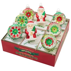 Holiday Splendor Figures and Reflector Rounds Set of 8 - Picture 1 of 1