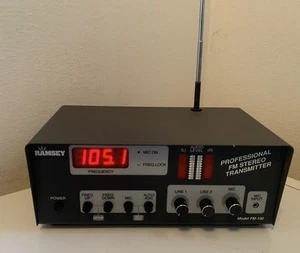 Ramsey Electronics FM100 Professional FM Stereo Transmitter w/Antenna Working - Zdjęcie 1 z 3