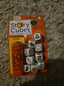New Rory's Creative Story Dice Cubes Teaching Tool Travel Game Pocket Size - Picture 1 of 2