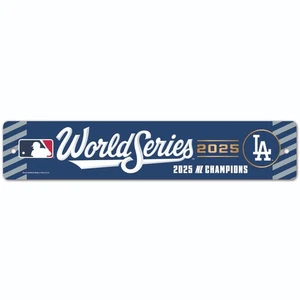 2025 World Series 3.5x19 Sign Los Angeles Dodgers NLCS Champions Licensed - Picture 1 of 1