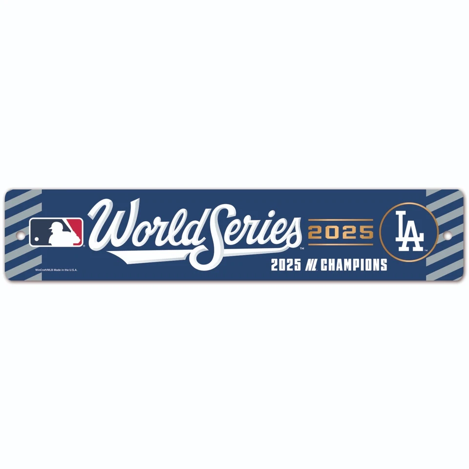 2025 World Series 3.5x19 Sign Los Angeles Dodgers NLCS Champions Licensed - Image 1 of 1