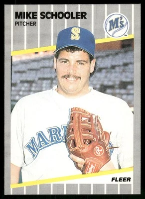 Mike Schooler 1989 Fleer Seattle Mariners #559 Near Mint or Better - Image 1 of 2