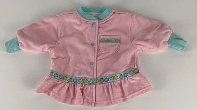 Vintage 90s Gymboree Rainbow Tag Newborn Light Jacket Button Up Retro Pastel - Image 1 of 4