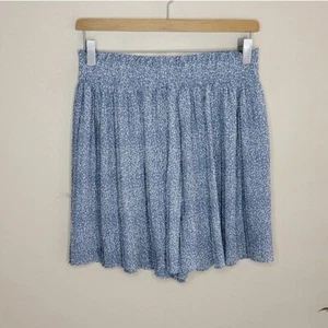 NWT Promesa | Dusty Blue Dot Print Flowy Shorts, womens size medium - Picture 1 of 5