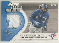 TOUCH 🔥 VLADIMIR GUERRERO JR 🔥 2021 Topps Series 2 GAME WORN Jersey Patch
