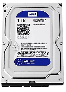 WD BLUE Desktop 3.5 inch Internal Hard Drive (SATA 6Gb/SEC 1 TB) 7200RPM - Picture 1 of 2