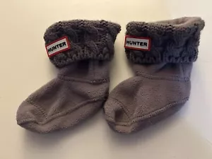 Hunter Kids 6Stitch Cable Sock Size X-Small (4-5)- purplish gray - Picture 1 of 5