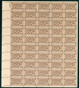 Scott #1071 3¢ Plan of Ft. Ticonderoga Mint Sheet MNH CV $11.10 - Picture 1 of 2