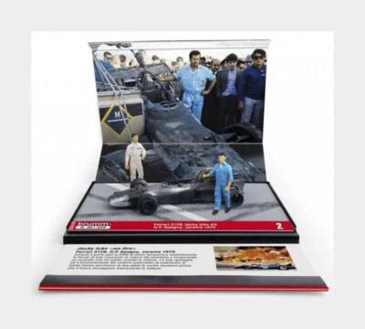 1:43 BRUMM Ferrari F1 Diorama 312B #2 Spain Gp 1970 Jacky Ickx On Fire BMS2429 - Photo 1/2