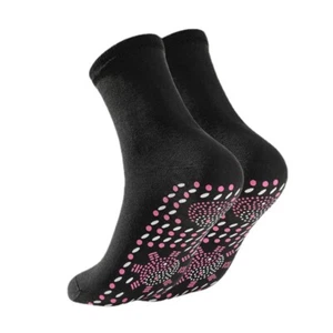 Self Heating Therapy Magnetic Tourmaline Socks Winter Warm Massage Socks F+ ~ - Picture 1 of 14