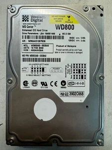 WD WD800AB-00CBA0 80GB 7.2K RPM DCM WMAA51067608 3.5" HDD - Picture 1 of 6