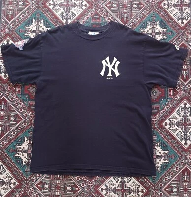 Camiseta Adidas New York Yankees 100 Aniversario 2003 Talla Grande Y2K Azul Foto 1 de 4