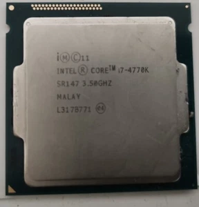 CPU PROCESSORE INTEL QUAD CORE i7-4770k 3,50GHZ SOCKET LGA 1150 - Foto 1 di 1