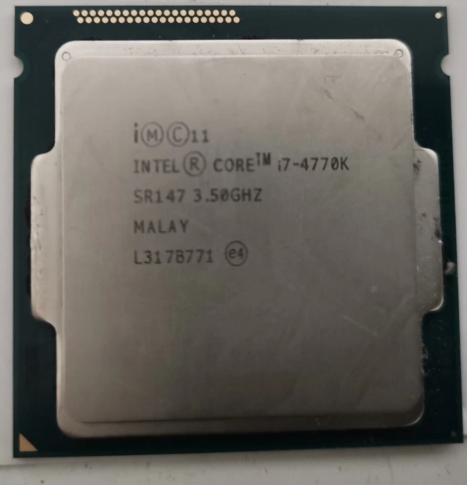 CPU PROCESSORE INTEL QUAD CORE i7-4770k 3,50GHZ SOCKET LGA 1150 - Immagine 1 di 1