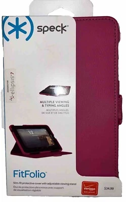 Speck FitFolio Slim-Fit Protective Cover Stand ELLIPSIS 7 Verizon PINK*RARE*NEW! - Image 1 of 4