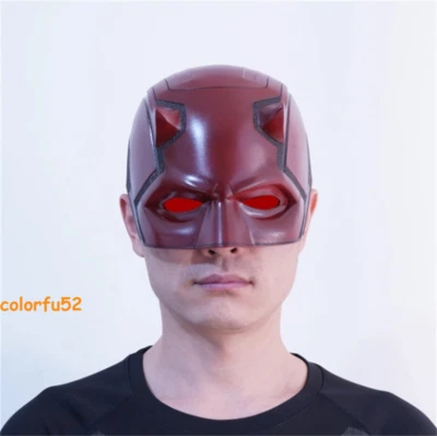 Daredevil Matt Murdock Cosplay Helmet Mask 1: 1 Wearable 3D Printed Red Helmet - Image 1 of 4