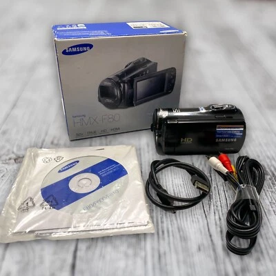 Samsung HMX-F80 52x Optical Zoom High Definition Digital Camcorder 2 GB Tested - Image 1 of 4