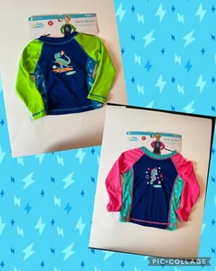 Toddler Rash Guard Small/Medium/Large Swim Tee SurfUp Sun Smart UPF 50 Quick Dry - Picture 1 of 7