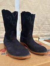 lucchese Navy Sunset Suede mens boots size 10d