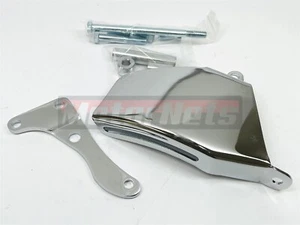 SB Chevy 69-86 Alternator Chrome Bracket Kit Long Water Pump 265 283 327 350 SBC - Picture 1 of 4