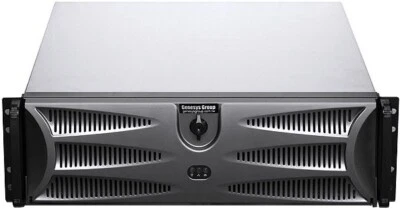 3U(Lock Door)(6x5.25"+4xHD)(Rackmount Chassis)(Take Redundant PS)(EmATX Case)NEW - Image 1 of 4