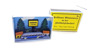 Seiffener Miniaturen in der Zündholzschachtel Sonderschachtel Bus Tour n. Wiking - Bild 1 von 6