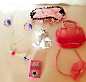 Build a Bear Accessories Bag MP3 Hair Band Sleeping Mask Baby Bear 5 piece - Picture 1 of 7